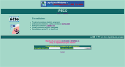 Desktop Screenshot of ipeco.cz